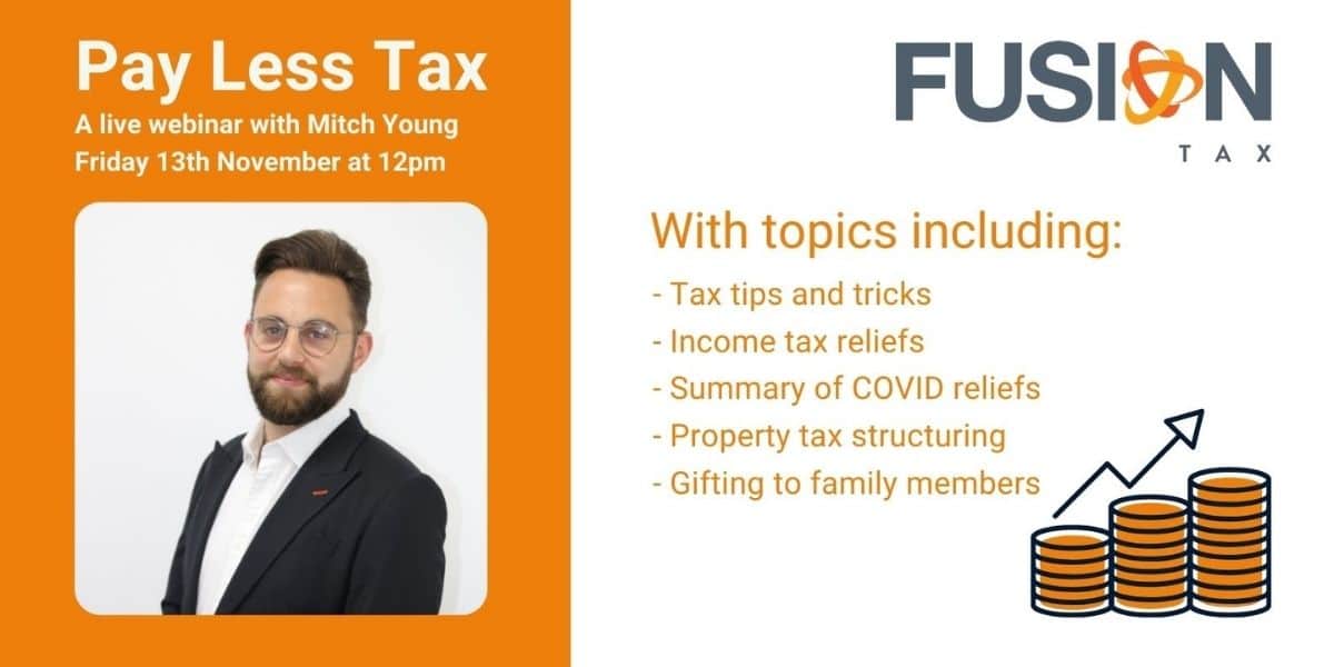 ‘Pay less tax’ Webinar – With Mitch Young